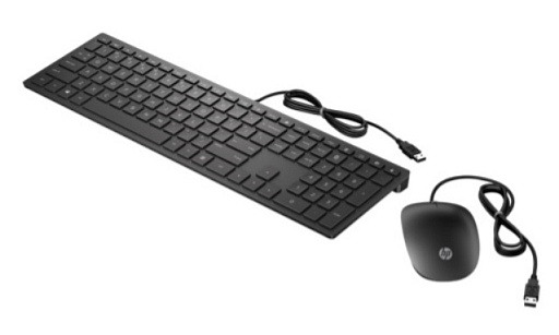 Клавиатура с мышью Keyboard and Mouse HP Pavilion Wired 400 (Black) cons