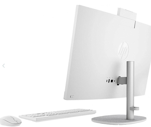 Моноблок HP  24-cr0072ci NT 24" FHD(1920x1080) AMD Ryzen 5 7520U , 16GB LPDDR5-5500 (1x16GB), SSD 512Gb, AMD Radeon 610M, noDVD,ENG/RU kbd&mouse wired, HD Webcam,  ShellWhite, FreeDOS, 1Y Wty