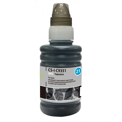 струйный Cactus CS-I-C9351 черный (100 мл) для HP DJ 3920/3940/D1360/D1460/D1470/D1560/D2330/D2430/D2460