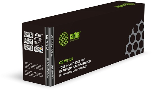 лазерный Cactus W1103 черный (2500стр.) для HP Neverstop Laser 1000/1200