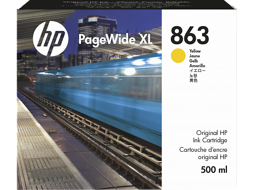 HP 863 Yelllow PageWide XL