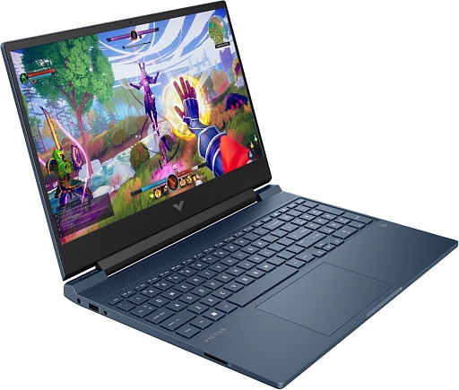 HP Victus 15-fb2031ci Ryzen 7 8845HS 16Gb SSD512Gb NVIDIA GeForce RTX4060 8Gb 15.6" IPS FHD (1920x1080) Free DOS blue WiFi BT Cam (A74LLEA)