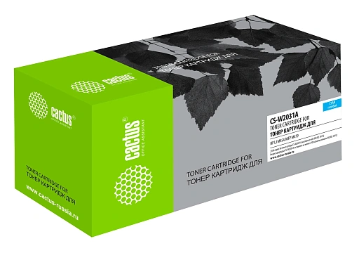 лазерный Cactus W2031A (есть ограничения по прошивке) голубой (2100стр.) для HP LJ M454/MFP M479
