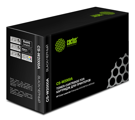 Картридж лазерный Cactus CS-W2000A 658A черный (7000стр.) для HP CLJ Ent M751