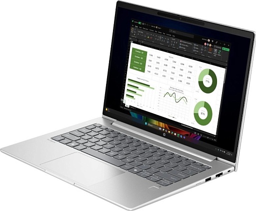 Ноутбук HP ProBook 4 G1q Snapdragon X X1-26-100 16Gb SSD512Gb Intel Iris Xe graphics 14" FHD (1920x1080)/ENGKBD Windows 11 Pro silver WiFi BT Cam (B39XGAT)