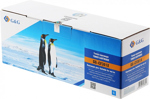 лазерный G&G 361X голубой (9500стр.) для HP CLJ M552dn/M553N/M553DN/M553X/M577C/M577Z/M577F/M577DN