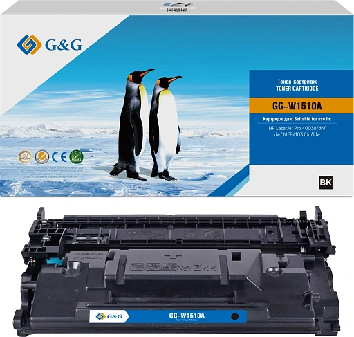 лазерный G&G W1510A черный (3050стр.) для HP LJ Pro 4003n/dn/dw/MFP4103 fdn/fdw