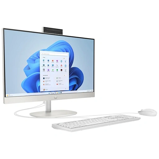 HP 27-cr0003ci NT 27" FHD(1920x1080) Ryzen 7 7730U, 16GB LPDDR5 5500 (2x8GB), SSD 512Gb,  AMD integrated graphics, noDVD,Rus/Eng kbd&mouse wireless, HD Webcam, Shell White, FreeDos, 1Y Wty