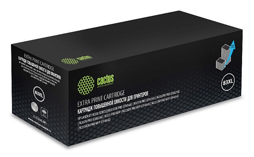 лазерный Cactus 283X черный (3000стр.) для HP LJ Pro M225dn/M201/M202