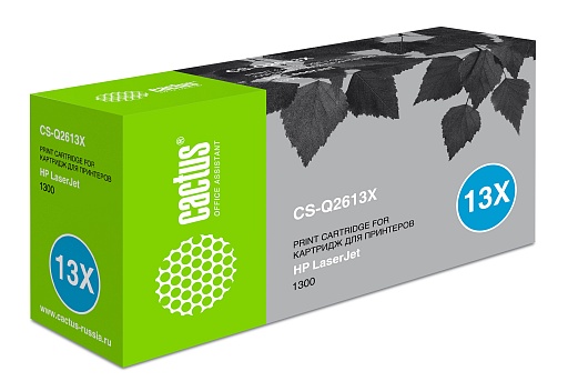 лазерный Cactus Q2613X черный (4000стр.) для HP LJ 1300/1300N