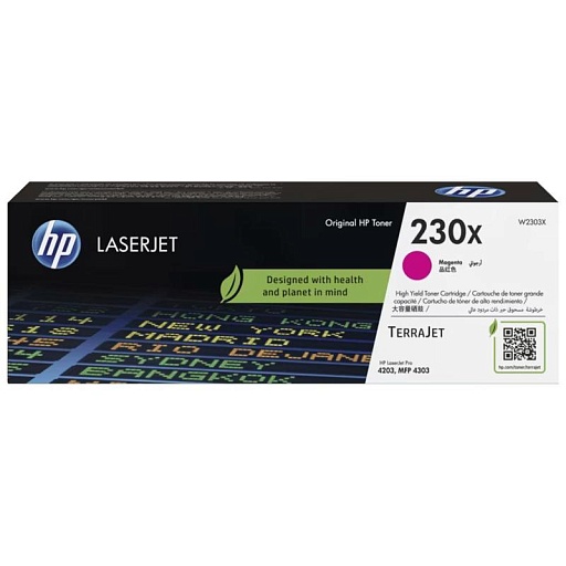лазерный HP 230X пурпурный (5500стр.) для HP LaserJet Pro 4203/4303
