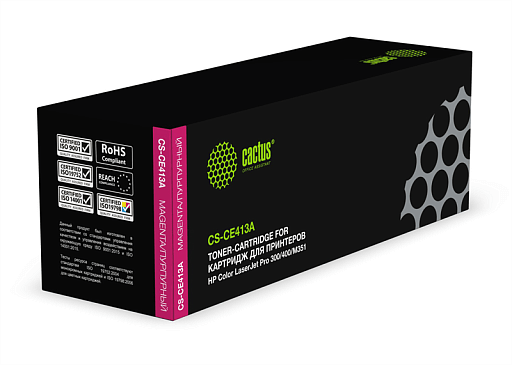 лазерный Cactus 413A пурпурный (2300стр.) для HP LJ M452DW/DN/NW/M477FDW/M477FDN/M477FNW