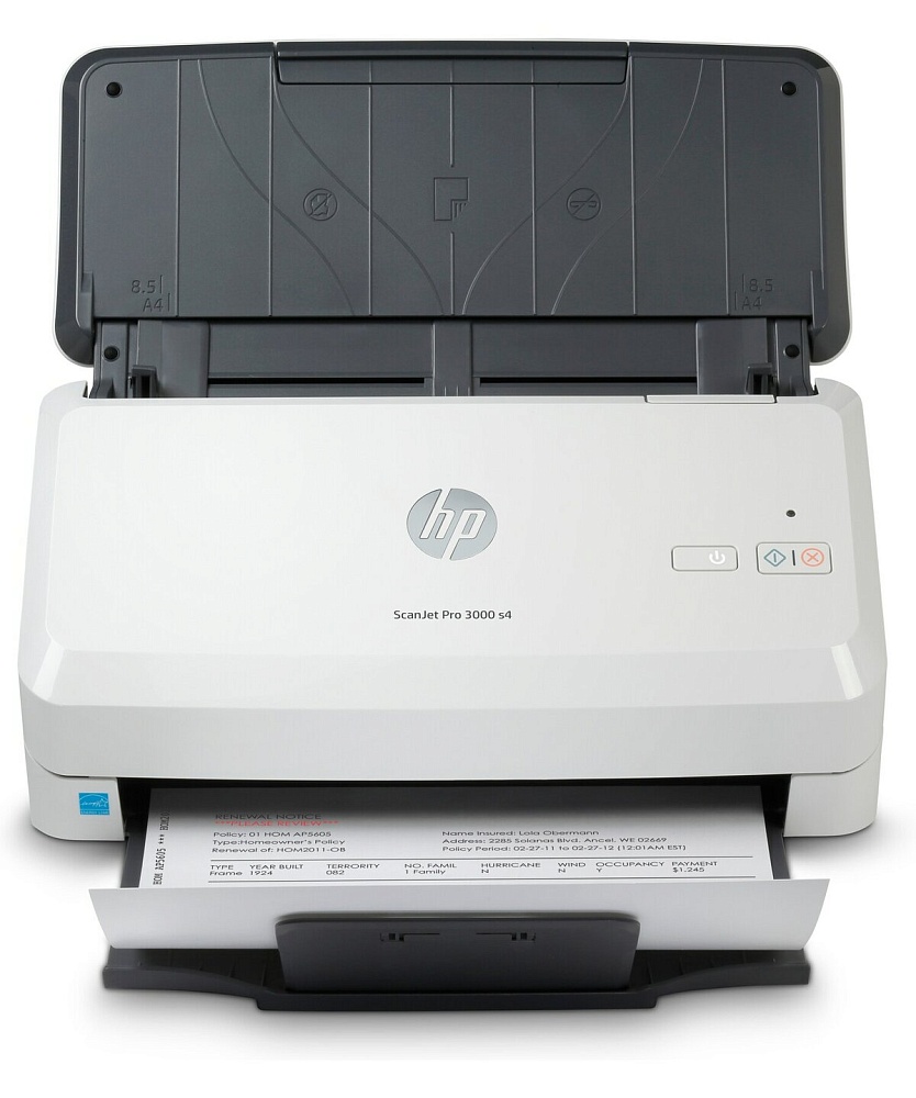 Сканер HP ScanJet Pro 3000 s4 (CIS, A4, 600 dpi, USB 3.0, ADF 50 sheets, Duplex, 40 ppm/80 ipm, (replace L2753A)) (существенное повреждение коробки)