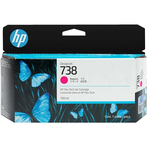 HP 738 130-ml Magenta DesignJet Ink Cartridge