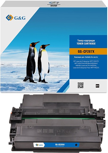 лазерный G&G 287X черный (18000стр.) для HP LJ M501/M506dn/M506n/M506x/n/dn, MFP M527z/f/dn