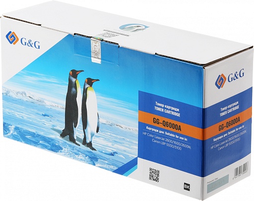 лазерный G&G Q6000A черный (2500стр.) для HP CLJ 1600/2600/2605N, LBP 5000/5100 Canon