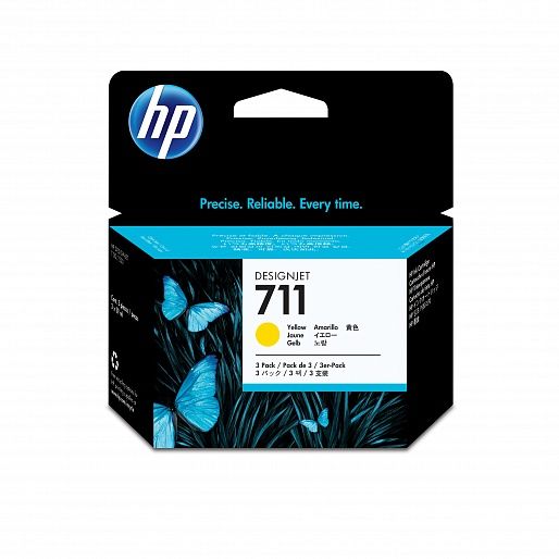 HP 711 3-pack yellow (CZ136A)