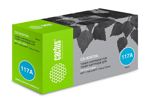 Cactus W2070A черный (700стр.) для HP Color Laser 150a/150nw/178nw MFP/179fnw MFP