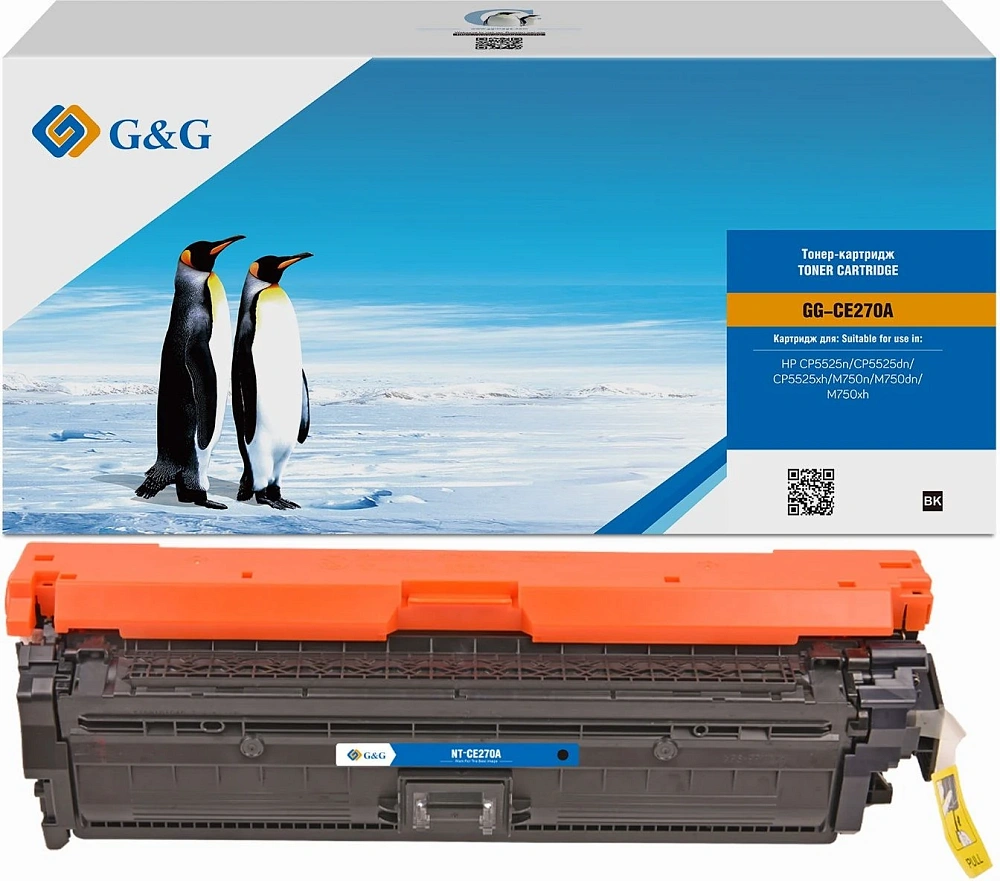 лазерный G&G GG-CE270A черный (13000стр.) для HP LJ Ent CP5525 лазерный G&G GG-CE270A черный (13000стр.) для HP LJ Ent CP5525