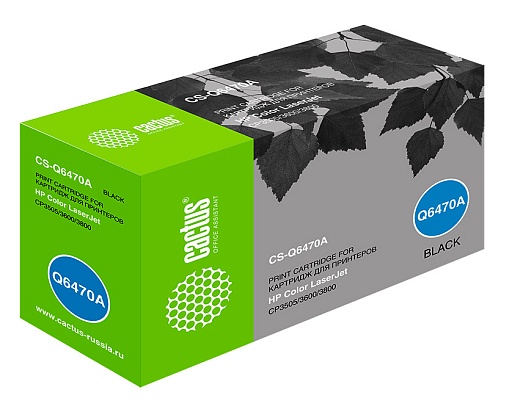 лазерный Cactus Q6470A черный (6000стр.) для HP CLJ CP3505/3600/3800