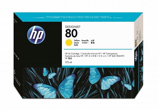 HP 80 Yellow 175 ml