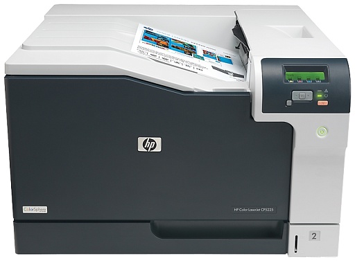Принтер HP Color LaserJet Professional CP5225n (A3, 600dpi, 20(20)ppm, 192Mb, 2trays 250+100, USB/LAN) (скол снизу.)