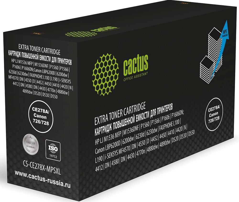 лазерный Cactus 278A 726/728 черный (8000стр.) для HP J M1536 MFP/M1536DNF/P1560/P1566/P1606/P1606DN; Canon LBP6200D/6200dw/6230d/6230dw/FAXPHOHE L100/L190, i-SENSYS MF4570/DN/4550/D/4452/4450/4410/4420/N/4412/DN/4580/DN/4 лазерный Cactus 278A 726/728 черный (8000стр.) для HP J M1536 MFP/M1536DNF/P1560/P1566/P1606/P1606DN; Canon LBP6200D/6200dw/6230d/6230dw/FAXPHOHE L100/L190, i-SENSYS MF4570/DN/4550/D/4452/4450/4410/4420/N/4412/DN/4580/DN/4