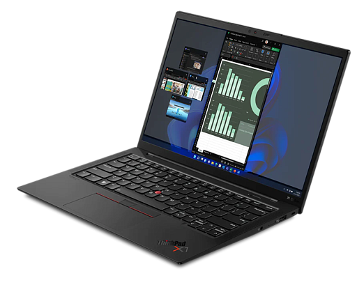Ноутбук ThinkPad Ultrabook X1 Carbon Gen 10 14" 2.2K (2240x1400) IPS AG, i7-1260P, 16GB LPDDR5 5200, 1TB SSD M.2, Intel Iris Xe, WiFi, BT, LTE, FPR, TPM2, IR&FHD Cam, 57Wh,65 (После СЦ, царапины, потёртости)
