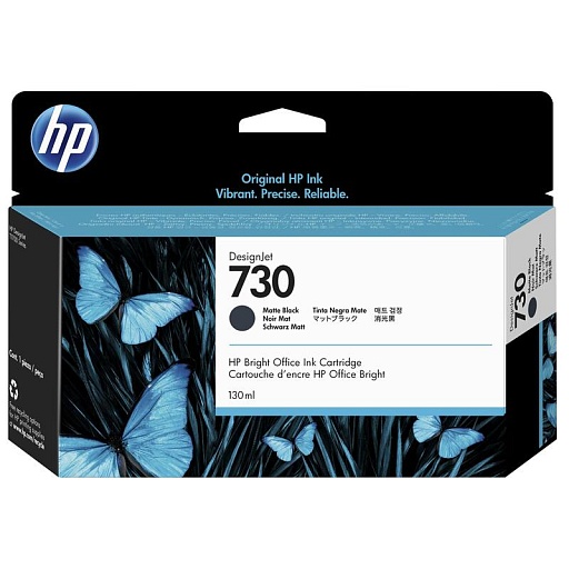 HP 730 струйный черный матовый (130 мл)