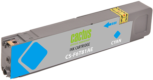 струйный Cactus CS-F6T81AE 973XL голубой (110мл) для HP HP PageWide Pro 452dw/Pro 477dw струйный Cactus CS-F6T81AE 973XL голубой (110мл) для HP HP PageWide Pro 452dw/Pro 477dw