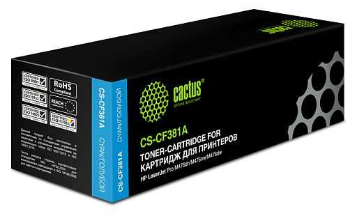 лазерный Cactus 381A голубой (2700стр.) для HP LJ Pro M476dn/M476nw/M476dw лазерный Cactus 381A голубой (2700стр.) для HP LJ Pro M476dn/M476nw/M476dw
