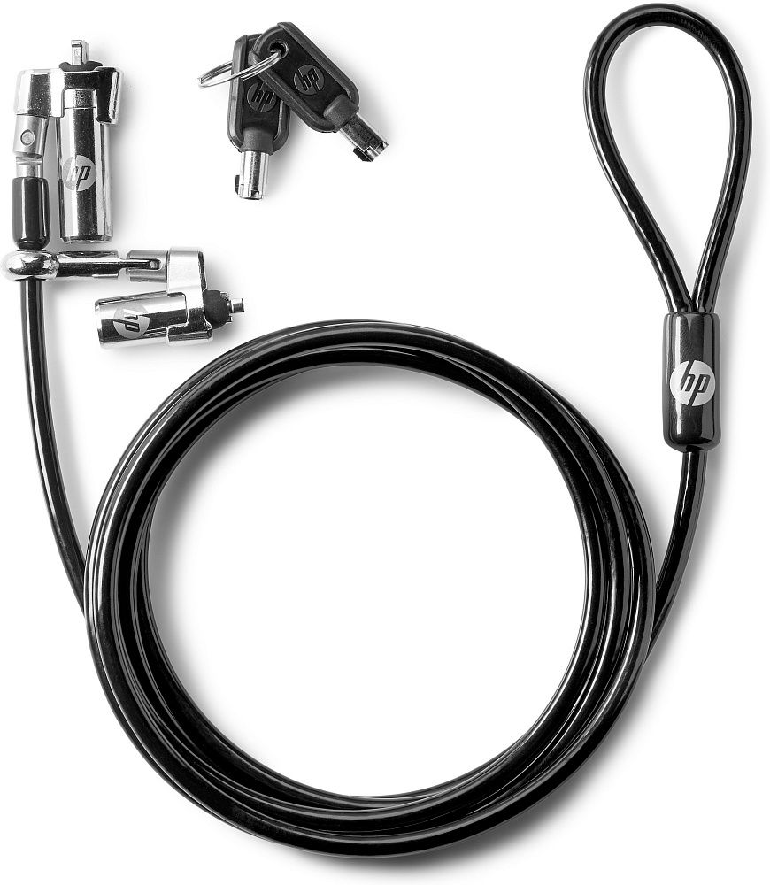 HP Кабель с двумя замками Dual Head Keyed Cable Lock HP Кабель с двумя замками Dual Head Keyed Cable Lock