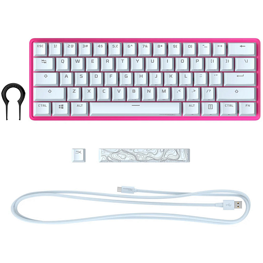 Клавиатура игровая HyperX Alloy 60 pink (RUS)