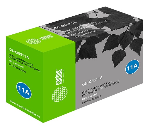 лазерный Cactus Q6511A черный (6000стр.) для HP LJ 2410/2420/2430
