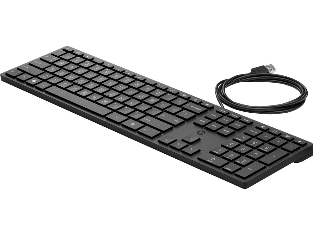 Клавиатура Keyboard HP Wired Desktop 320K black (Halley) - RUSS