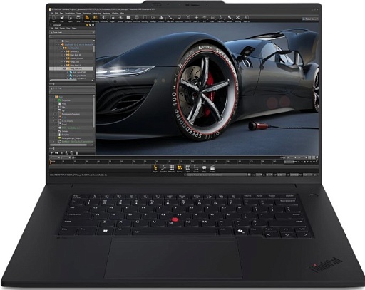 Ноутбук Lenovo ThinkPad P1 G7 Core Ultra 7 155H 32Gb SSD1Tb NVIDIA GeForce RTX4060 8Gb 16" IPS WQXGA (2560x1600) Windows 11 Pro black WiFi BT Cam (21KWS60D00)