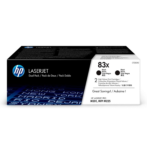 HP LaserJet 83X Black 2-pack