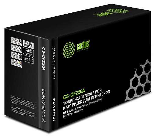 лазерный Cactus 226A черный (3100стр.) для HP LJ M402d/M402n/M426dw/M426fdn/M426fdw