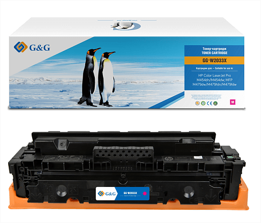 Лазерный G&G 415X Пурпурный (6000стр.) для HP LJ M454/MFP M479