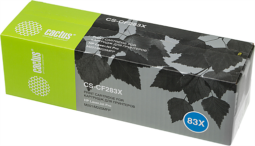 лазерный Cactus 283X черный (2200стр.) для HP LJ Pro M225dn/M201/M202 лазерный Cactus 283X черный (2200стр.) для HP LJ Pro M225dn/M201/M202