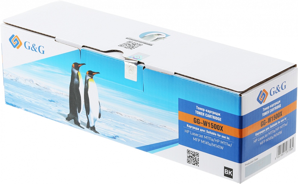 лазерный G&G W1500X черный (2000стр.) для HP LaserJet M111a/M111w/MFP M141a/M141W