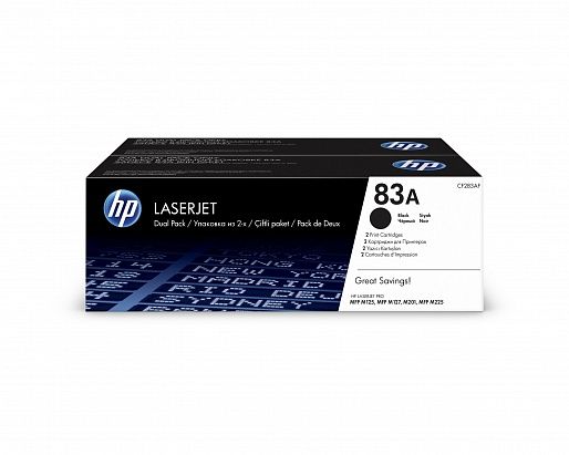 HP 83A Black 2-pack (CF283AF)