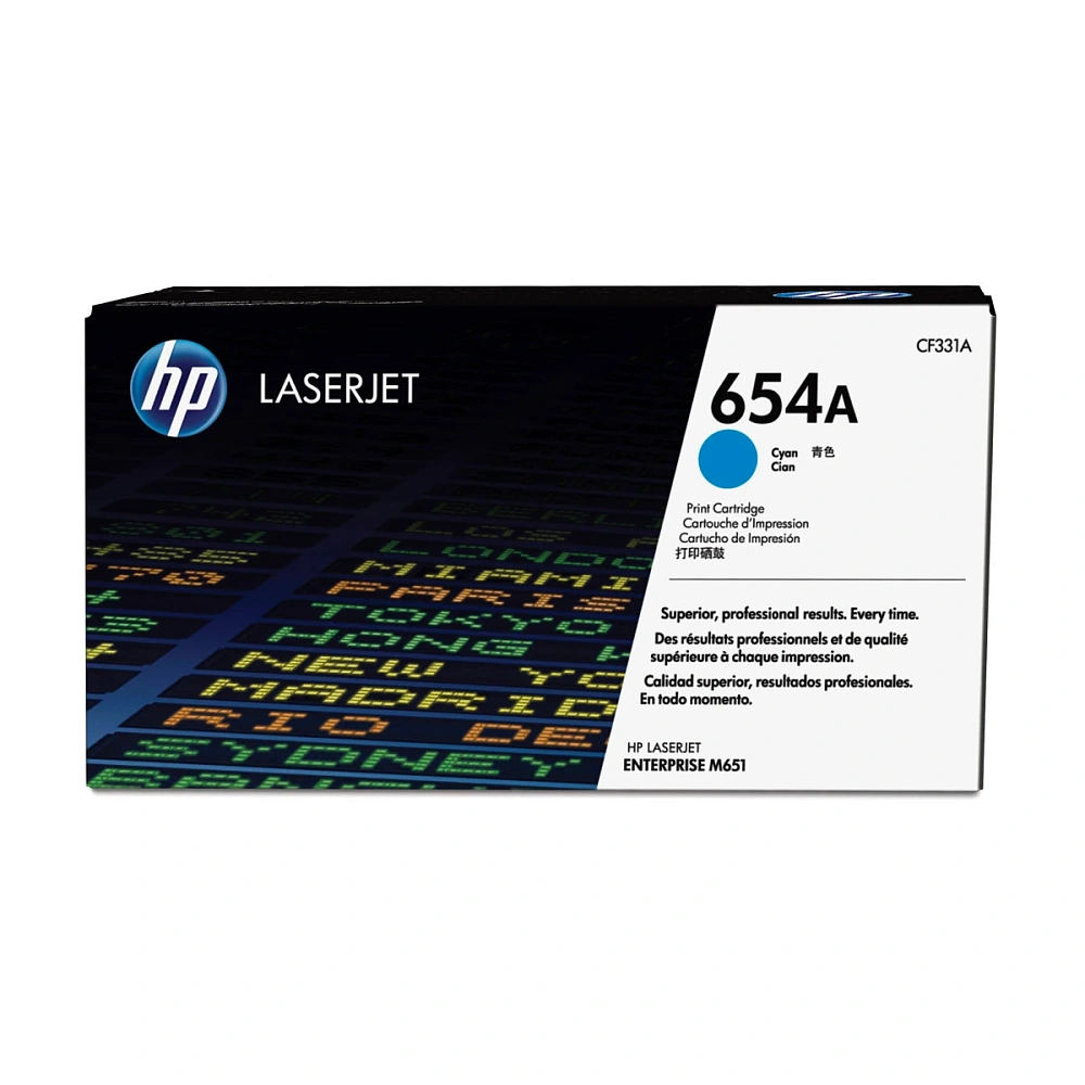 HP 654A Cyan Original LaserJet Toner Cartridge HP 654A Cyan Original LaserJet Toner Cartridge