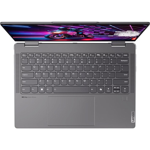 Lenovo Yoga 7 2-in-1 14AHP9 14"(1920x1200 IPS)/Touch/AMD Ryzen 7 8840HS(3.3Ghz)/16384Mb/1024PCISSDGb/noDVD/Int:AMD Radeon 780M/Cam/BT/WiFi/71WHr/war 1y/1.49kg/storm grey/Win11Home + 65W, Pen, RU kbd
