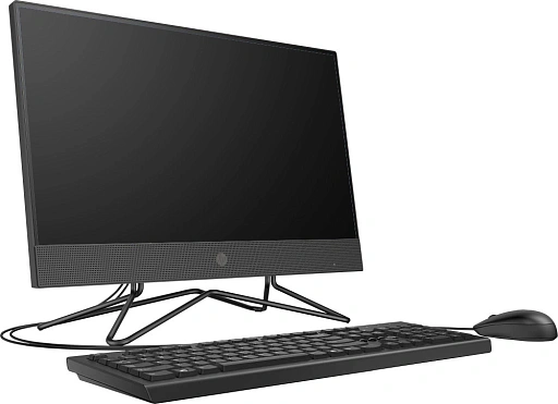 Моноблок HP 200 G4 21.5" Full HD i5 1235U (1.3) 16Gb SSD512Gb Iris Xe DVDRW CR FreeDOS GbitEth WiFi BT 65W клавиатура мышь Cam черный 1920x1080