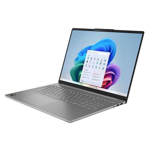Lenovo IdeaPad Slim 5 16AKP10 16"(2880x1800 OLED)/AMD Ryzen AI 7 350(2Ghz)/16384Mb/512PCISSDGb/noDVD/Int:AMD Radeon 860M/Cam/BT/WiFi/80WHr/war 1y/1.76kg/luna grey/noOS + 100W, RU kbd