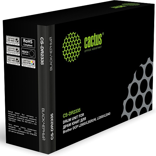 блок фотобарабана Cactus DR-2335 черный (12000стр.) для L2500/2520/2540/HL2300/2340/2360/MFC2700 Brother