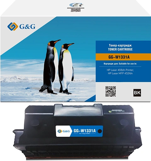 G&G 331A Черный (5000стр.) для HP Laser 408dn/MFP 432fdn