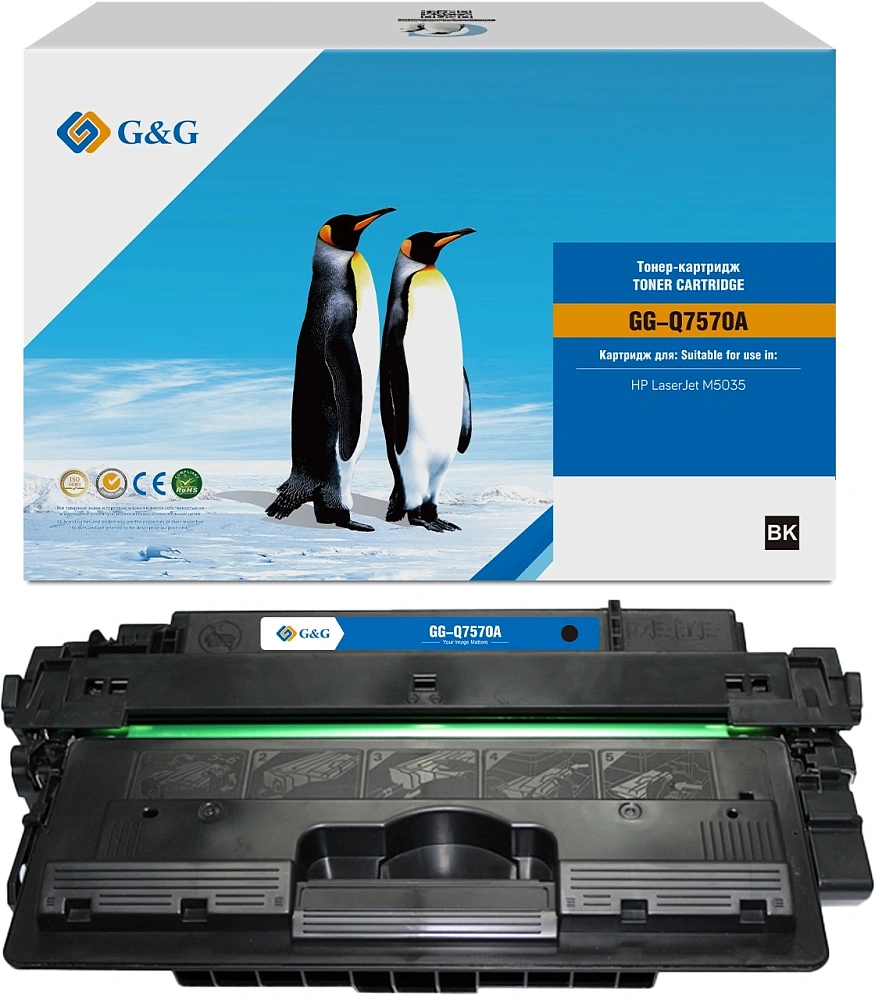 лазерный G&G 570A черный (15000стр.) для HP LJ M5035 лазерный G&G 570A черный (15000стр.) для HP LJ M5035