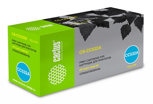 лазерный Cactus 532A желтый (2800стр.) для HP Color LaserJet CP2025/CM2320